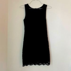 Lulu’s Black Lace Mini Dress